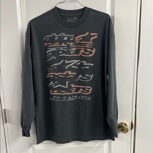 Alpinestars Men's Black Graphic Long Sleeve Shirt
